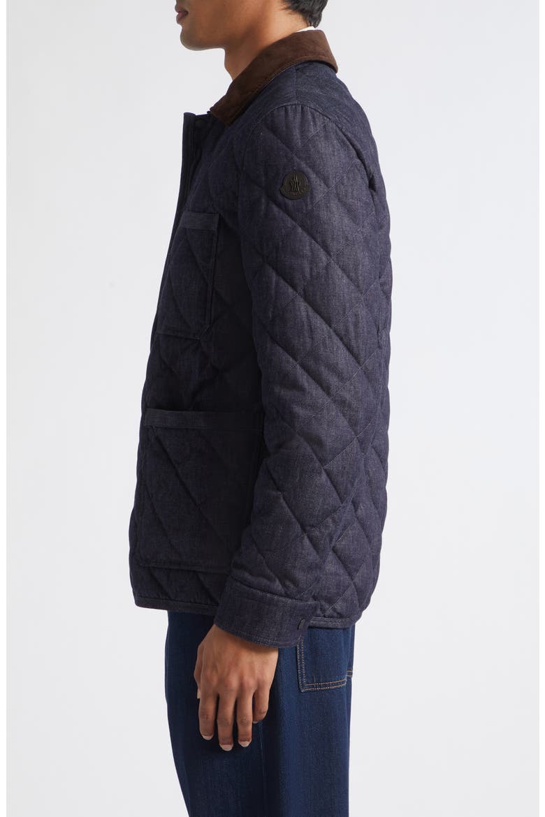 Kryen Quilted Down Jacket, Alternate, color, BLUE DENIM
