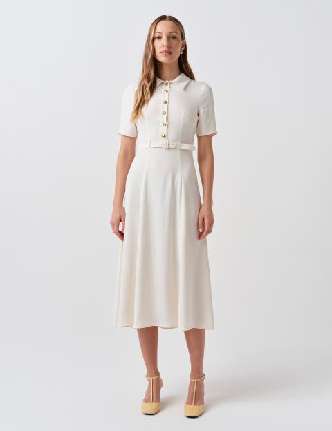 Amanda Collared Midi Shirt Dress
