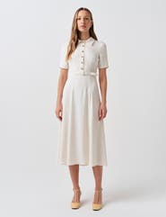 Ghost London Amanda Collared Midi Shirt Dress