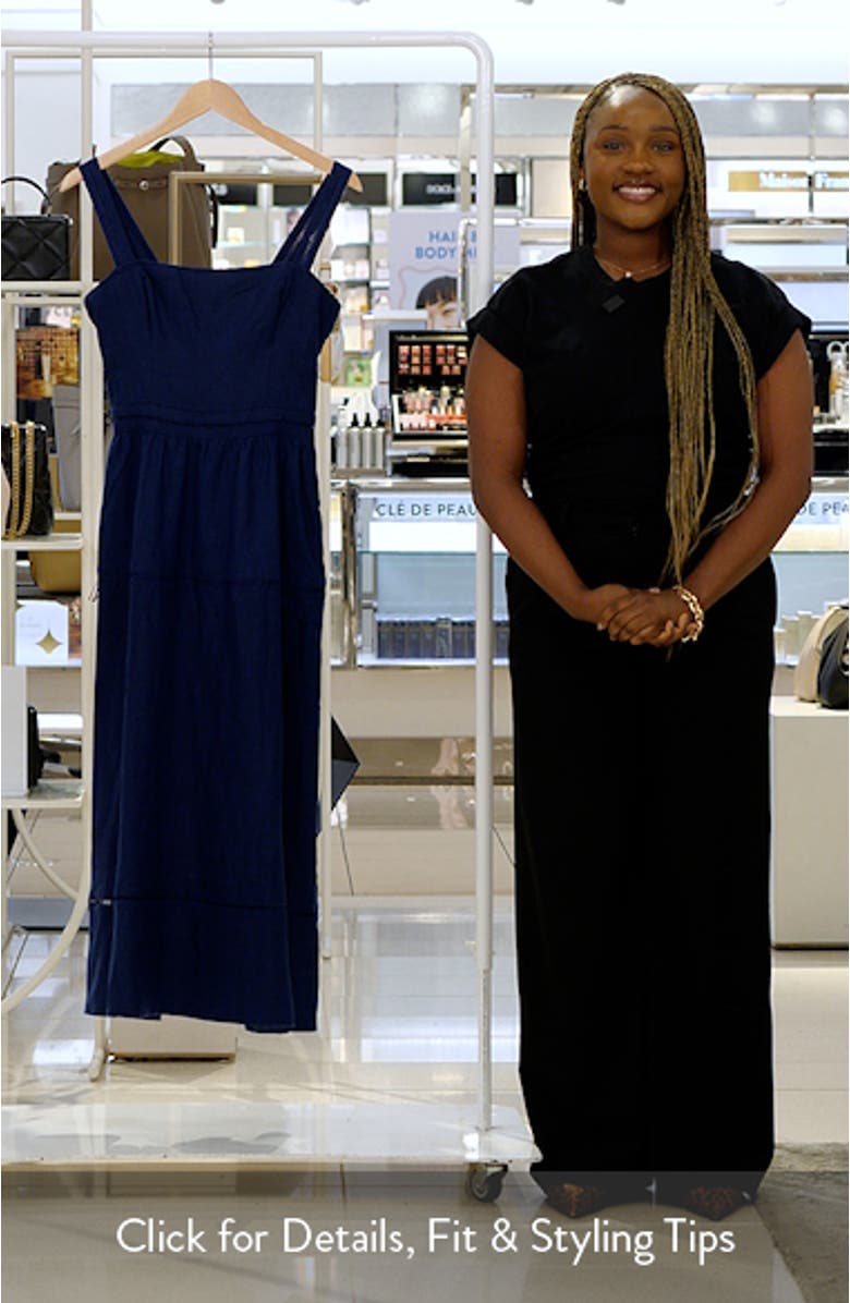 Everett Sleeveless Linen Mid Dress