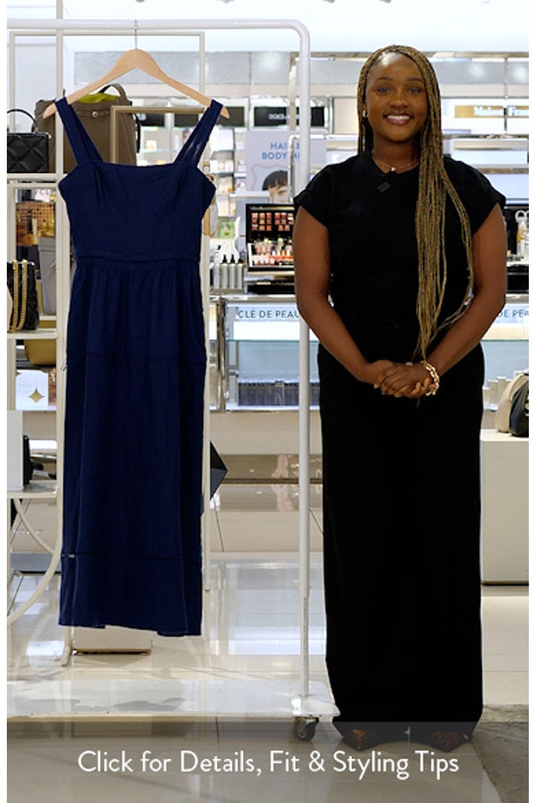 Everett Linen Midi Sundress video