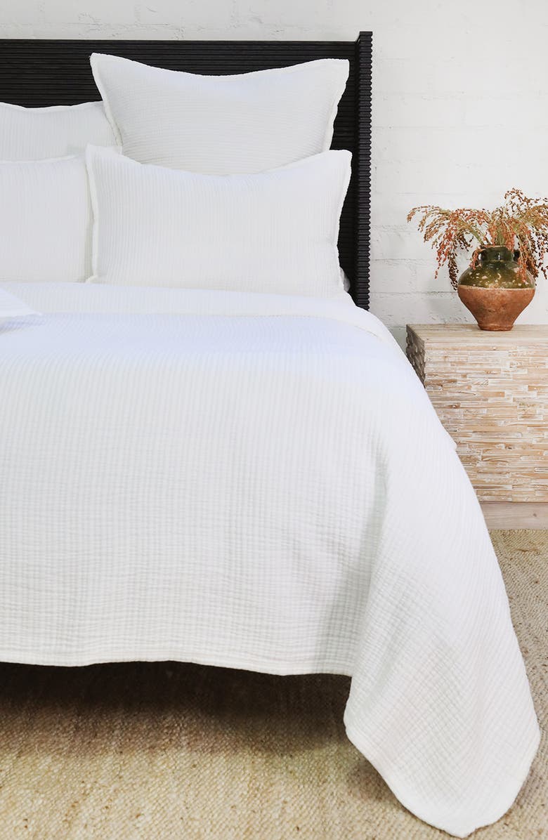 Pom Pom at Home Chatham Matelassé Cotton Sham, Alternate, color, White