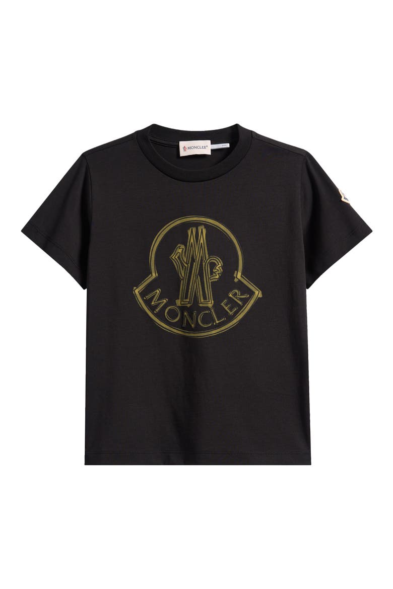 Kids' Cockerel Logo Graphic T-Shirt, Main, color, BLACK