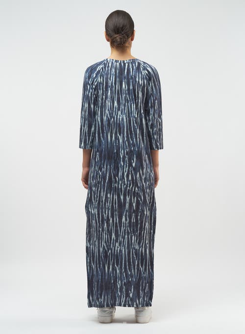 Majestic Filatures Stretch Linen Maxi Dress In Blue