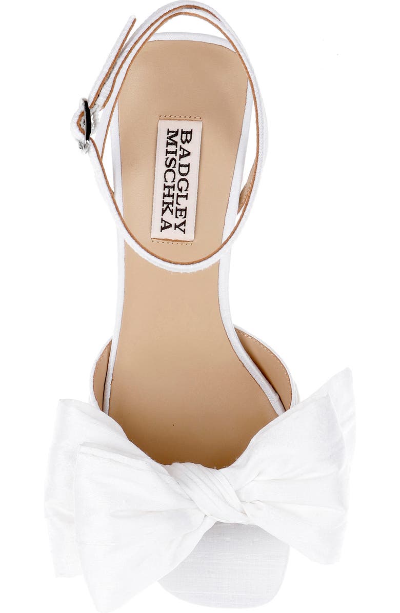 BADGLEY MISCHKA Olani Platform Ankle Strap Sandal, Alternate, color, White Silk