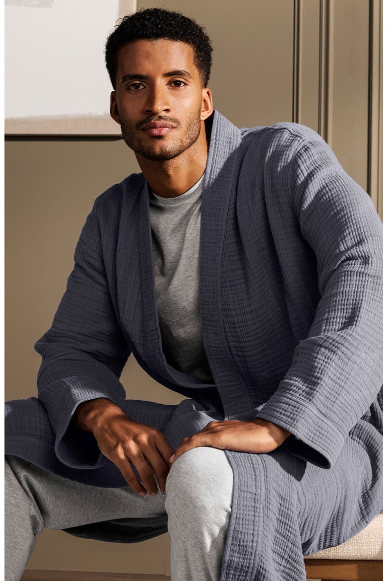Dream Rib Organic Cotton Robe, Alternate, color, MINERAL