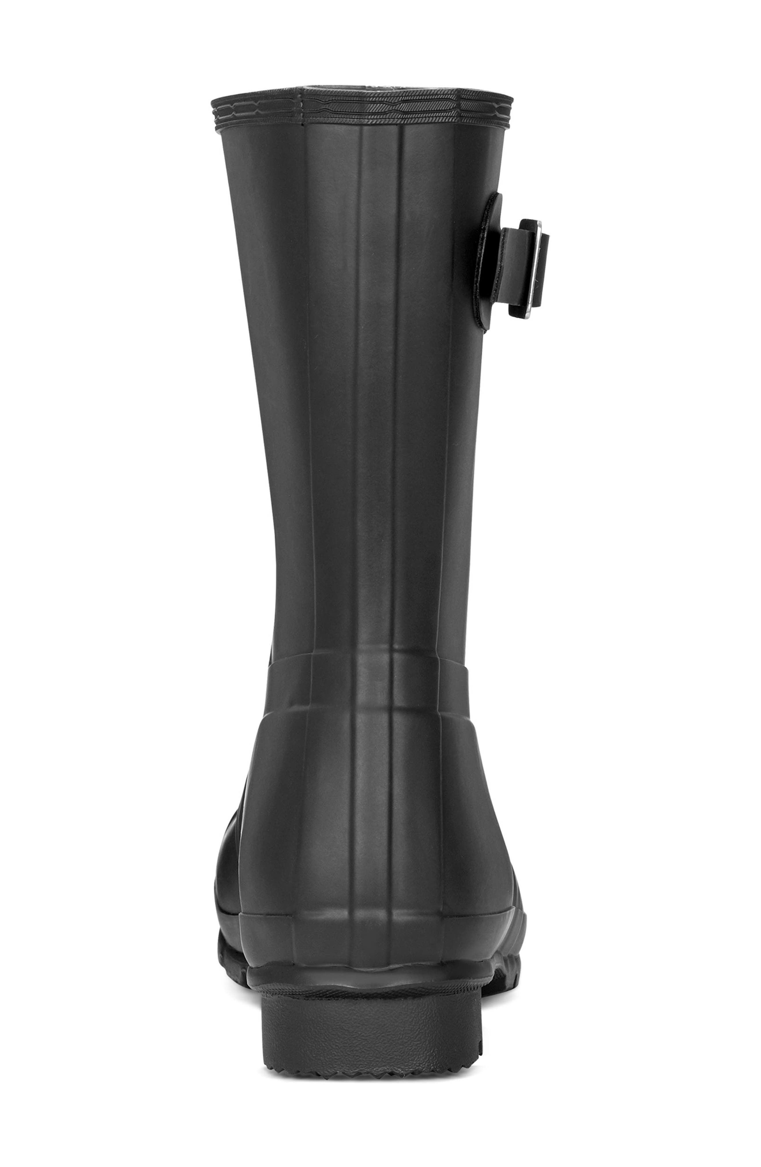 Hunter Waterproof Original Short Boot, Alternate, color, Black