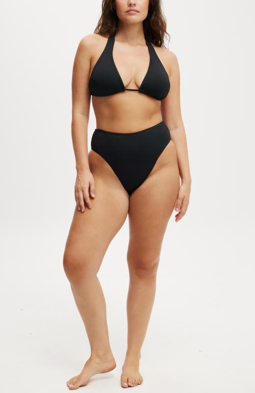 COTTON ON BODY HIGH APEX SLIDER TRIANGLE BIKINI TOP 