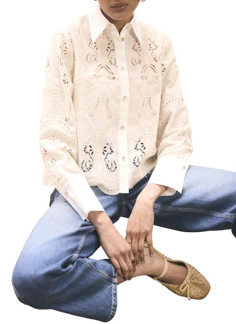 Crochet Cropped Shirt