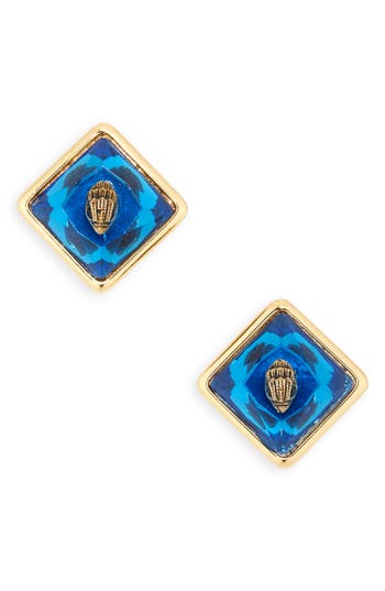 KURT GEIGER KURT GEIGER LONDON SQUARE STONE STUD EARRINGS