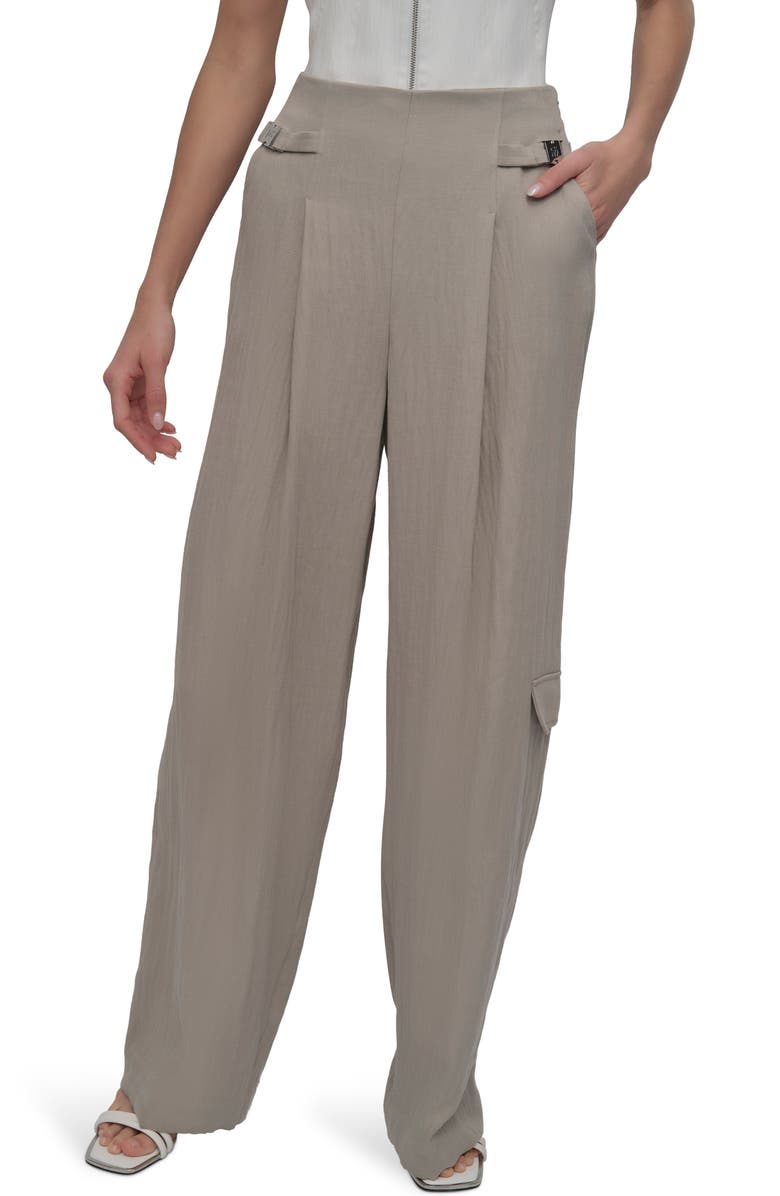 DKNY Weathered Twill Cargo Pants, Main, color, Vintage Khaki