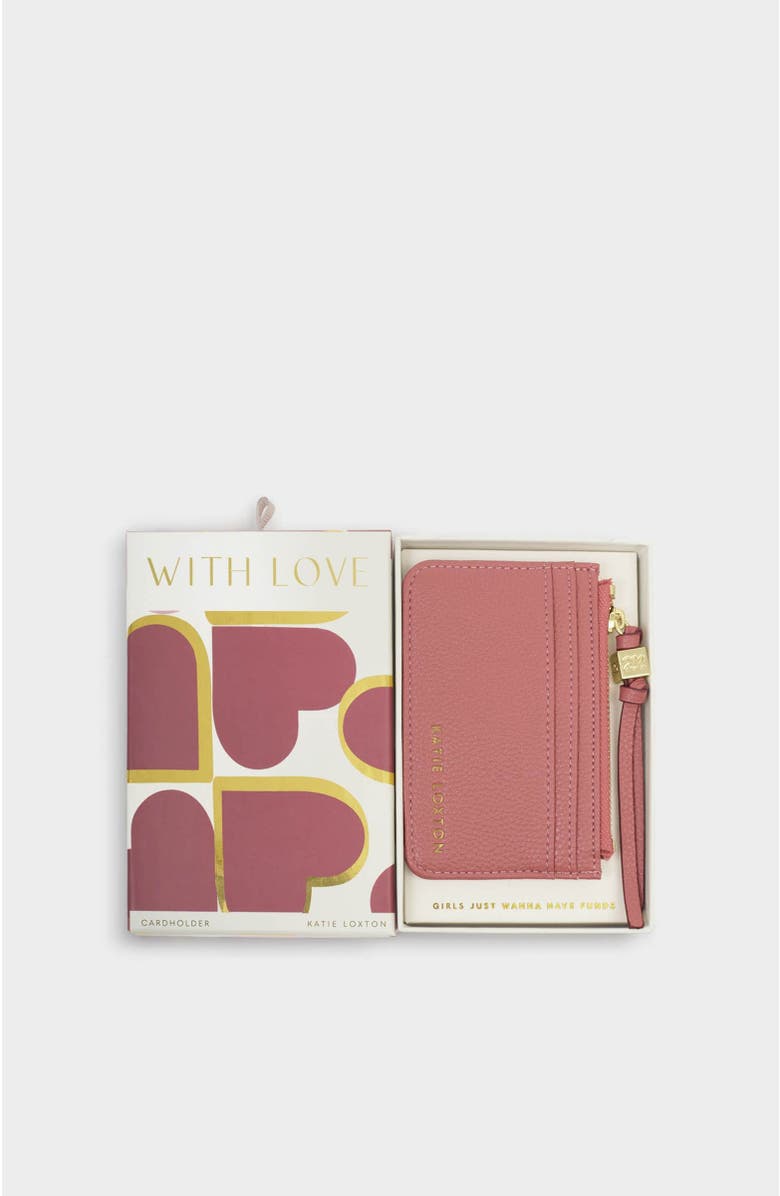 Katie Loxton Gift Boxed Coin & Cardholder, Main, color, Raspberry Pink