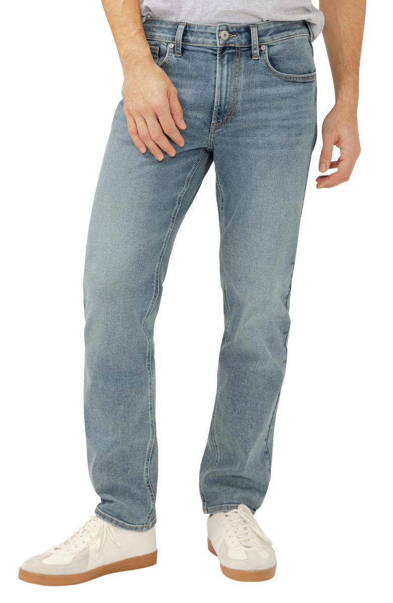 Silver Jeans Co. Eddie Athletic Fit Tapered Jeans, Main, color, Clifton