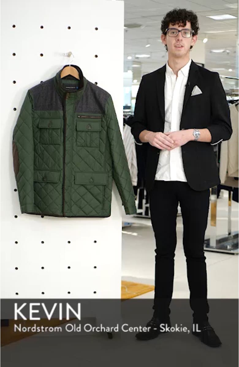 Diamond Quilted Full Zip Jacket, sales video thumbnail