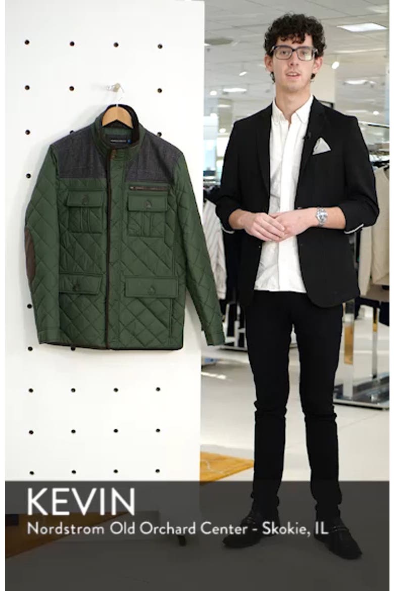 Diamond Quilted Full Zip Jacket video
