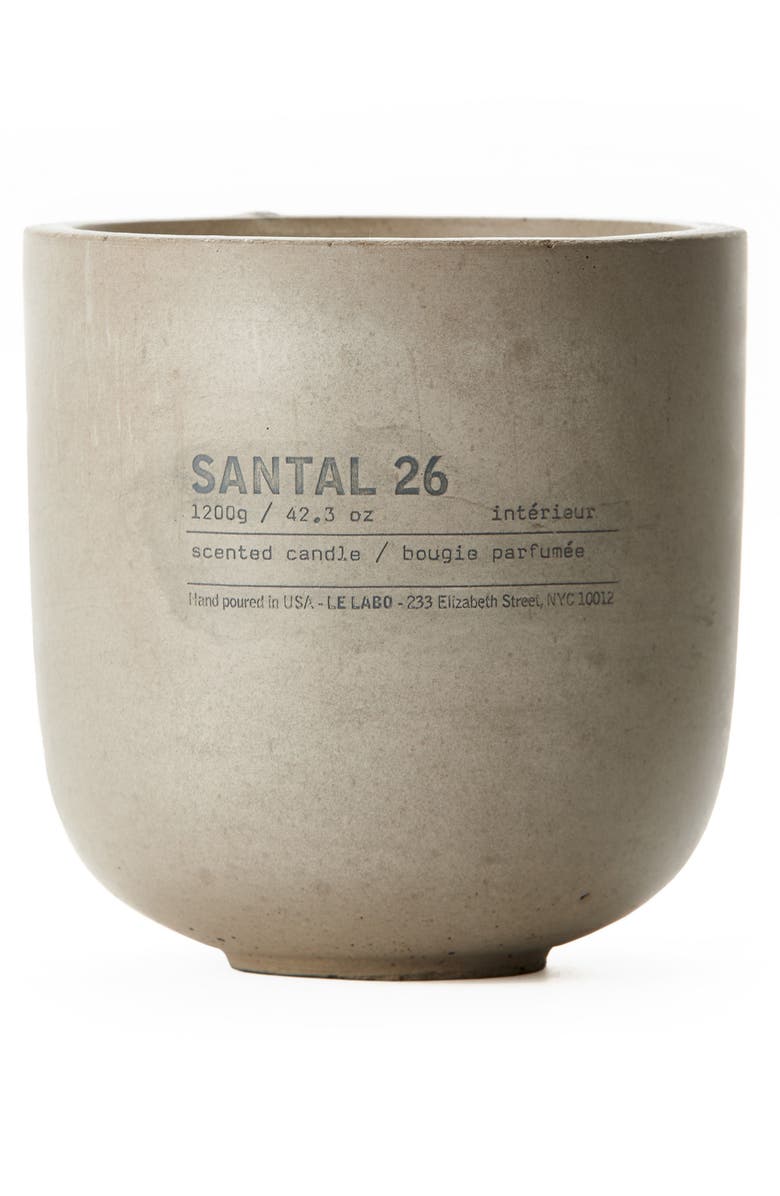 Le Labo Santal 26 Concrete Candle, Main, color, 