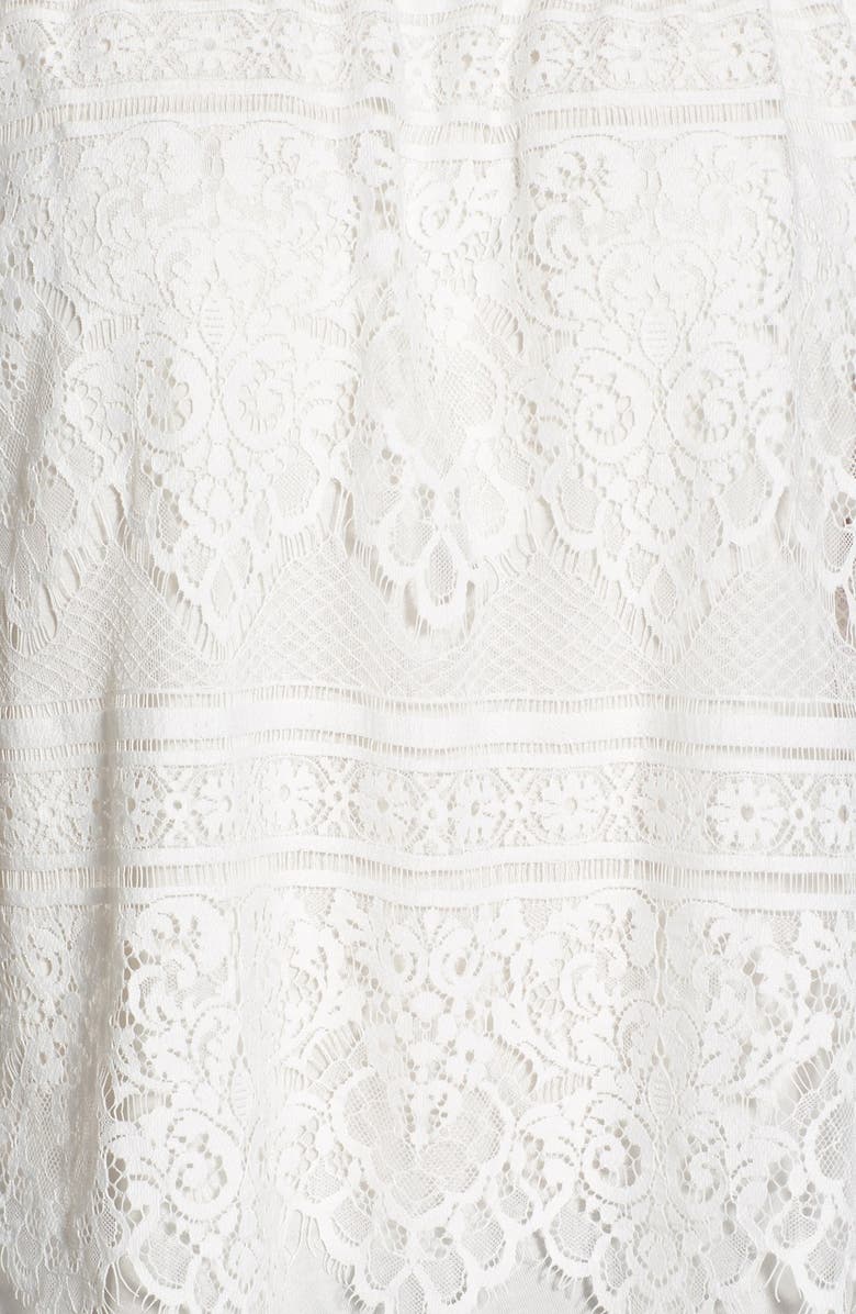 cupcakes and cashmere 'Sunset Lace' Off the Shoulder Top, Alternate, color, 