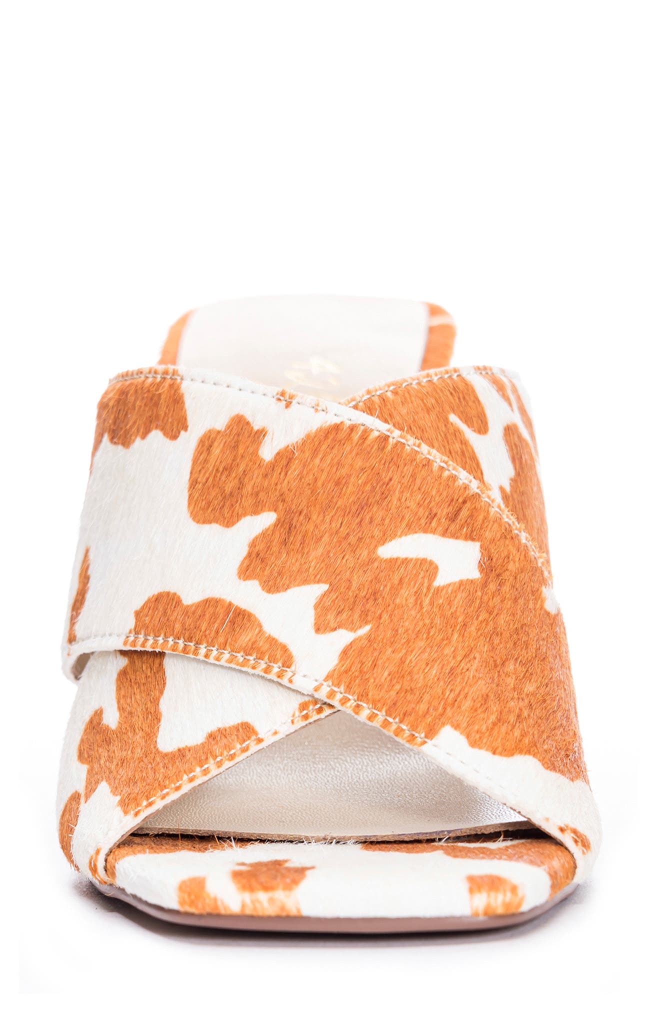 42 Gold Saldana Genuine Calf Hair Slide Sandal, Alternate, color, 