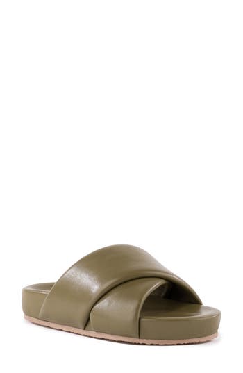 SEYCHELLES SEYCHELLES HEARTFELT CRISSCROSS SLIDE SANDAL