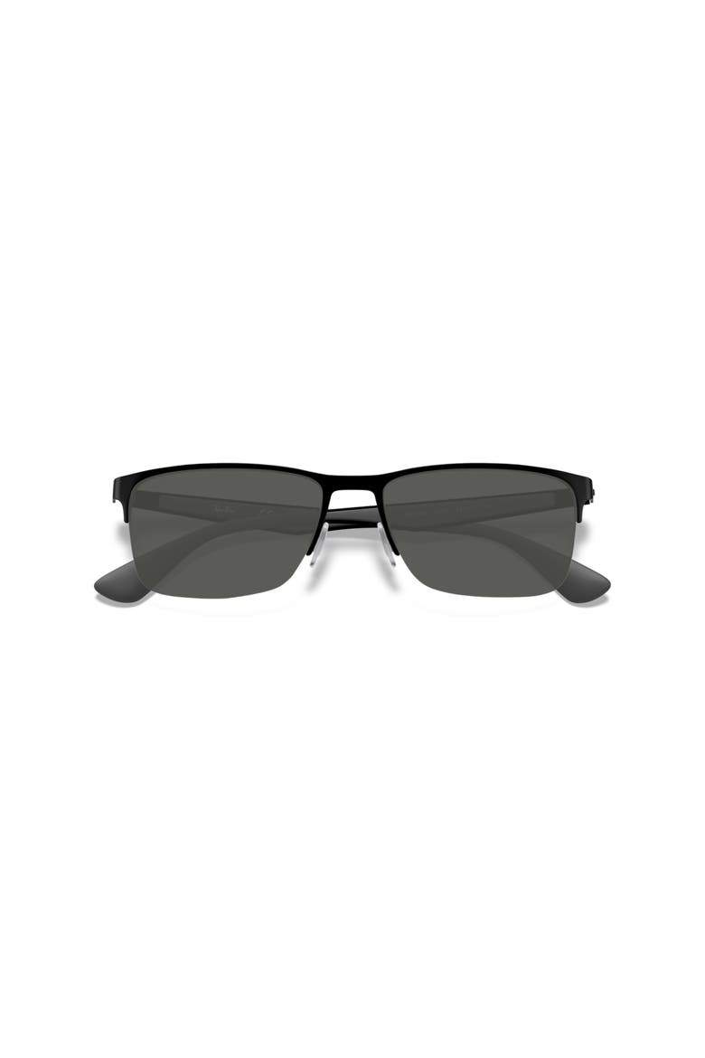 58mm Rectangle optical glasses, Main, color, Black