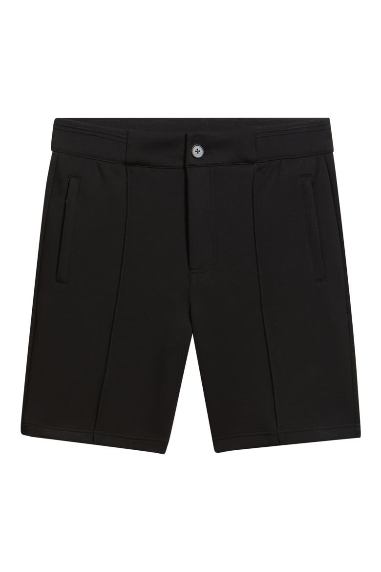 Soft Touch Pintuck Shorts, Alternate, color, BLACK