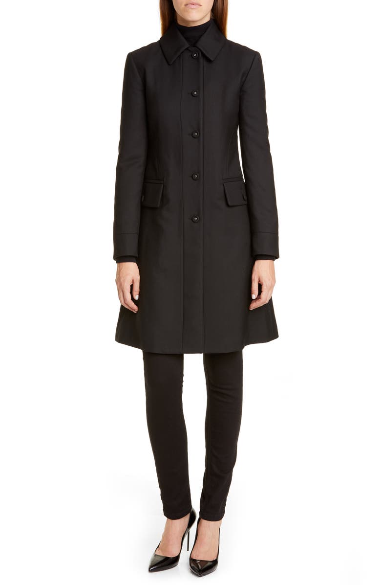 Burberry Angus Gabardine Coat, Main, color, 