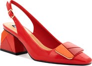 NINETY UNION Multi Color Ornament Slingback Pump With Matching Heel