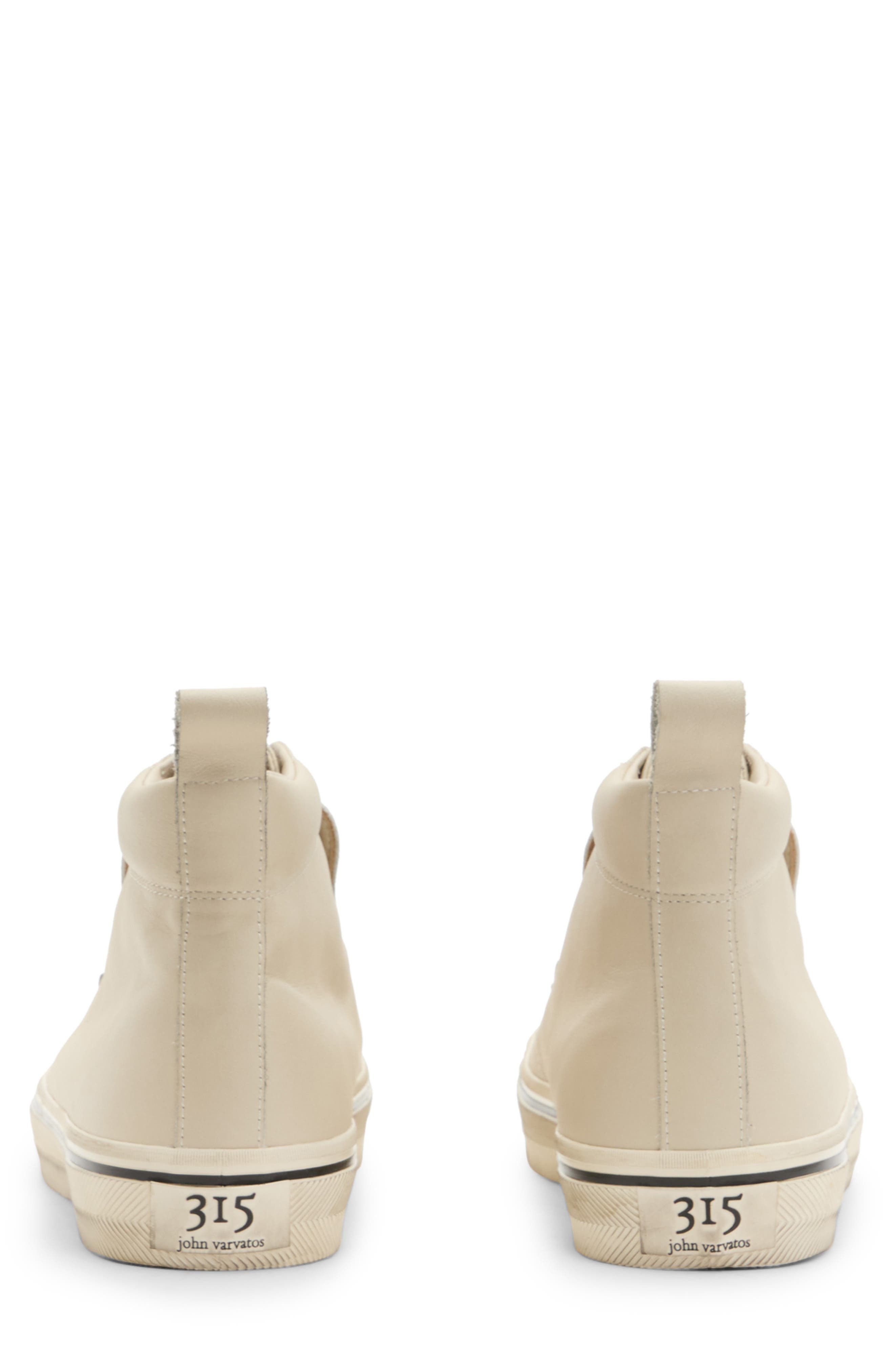 John Varvatos 315 Zip Vulcanized Mid Top Sneaker, Alternate, color, 