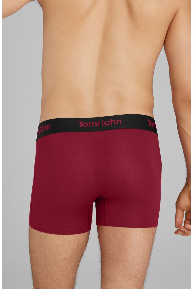 Second Skin 4-Inch Boxer Briefs, Alternate, color, RHUBARB
