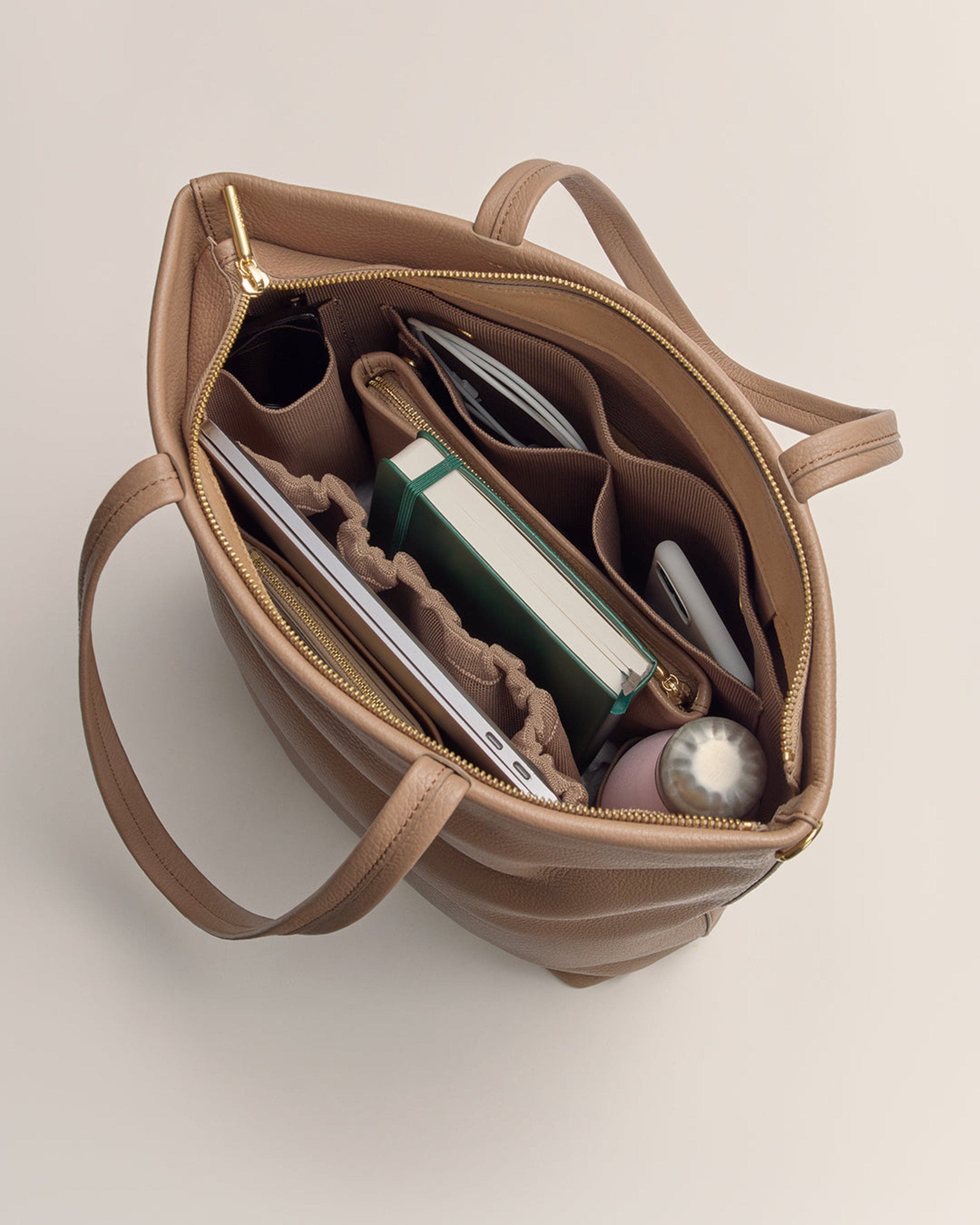 Tall Easy Tote Insert, Alternate, color, Cappuccino