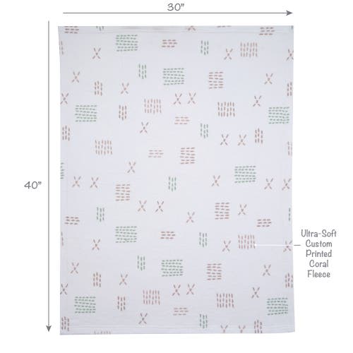 Bedtime Originals Farmyard Friends Soft White Fleece Baby Blanket In White