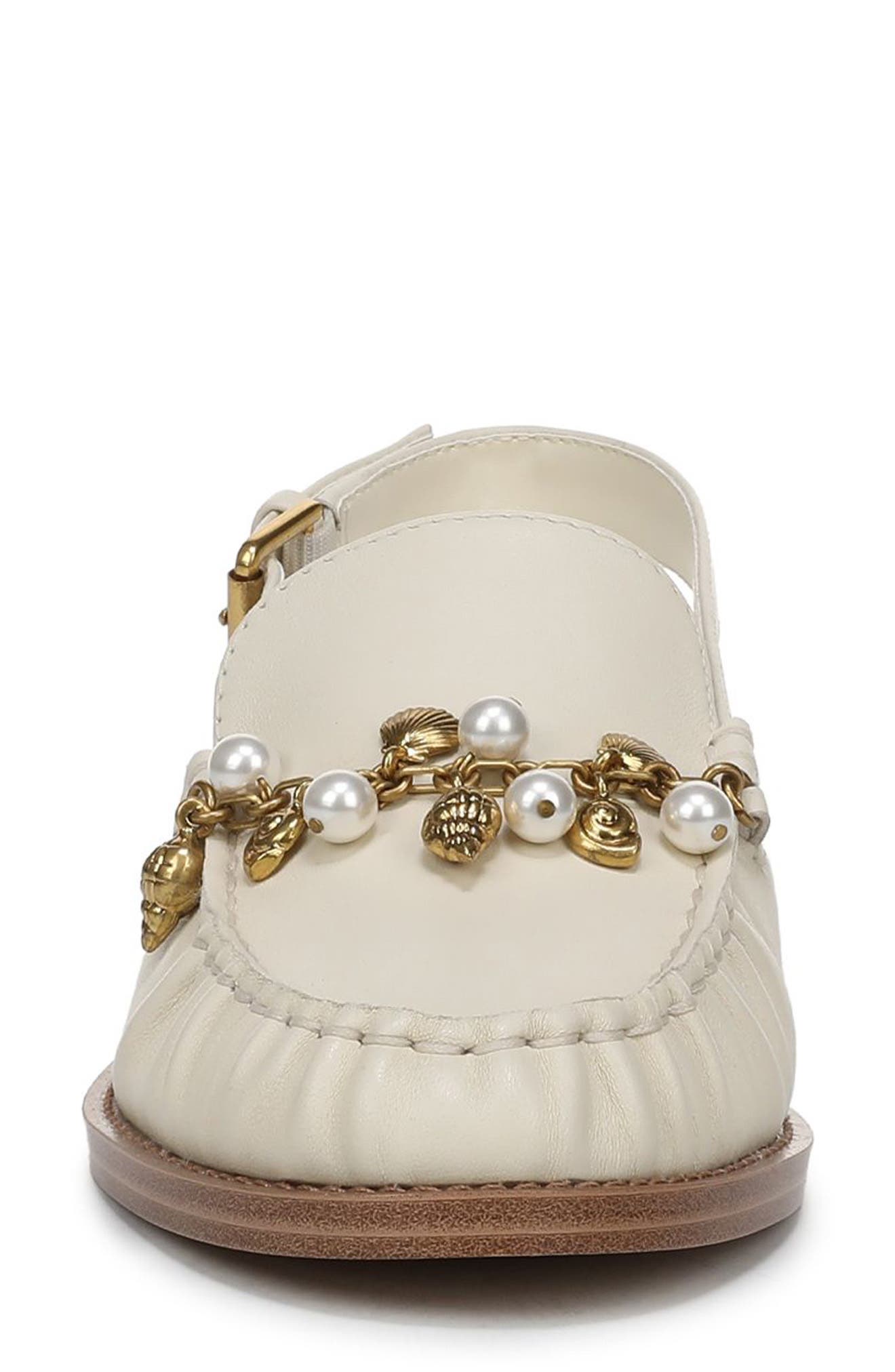 Franco Sarto Sully Slingback Loafer, Alternate, color, Marshmallow