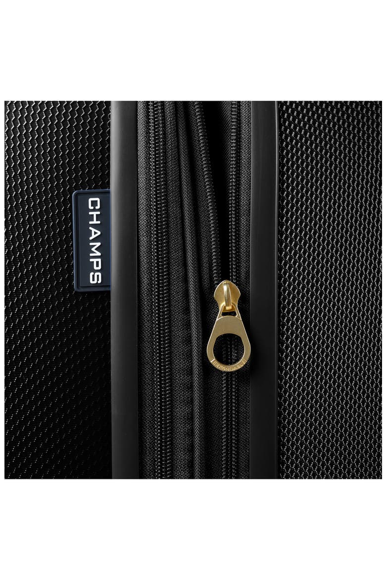 Luxe II 3-Piece Hardside Spinner Suitcases, Alternate, color, BLACK