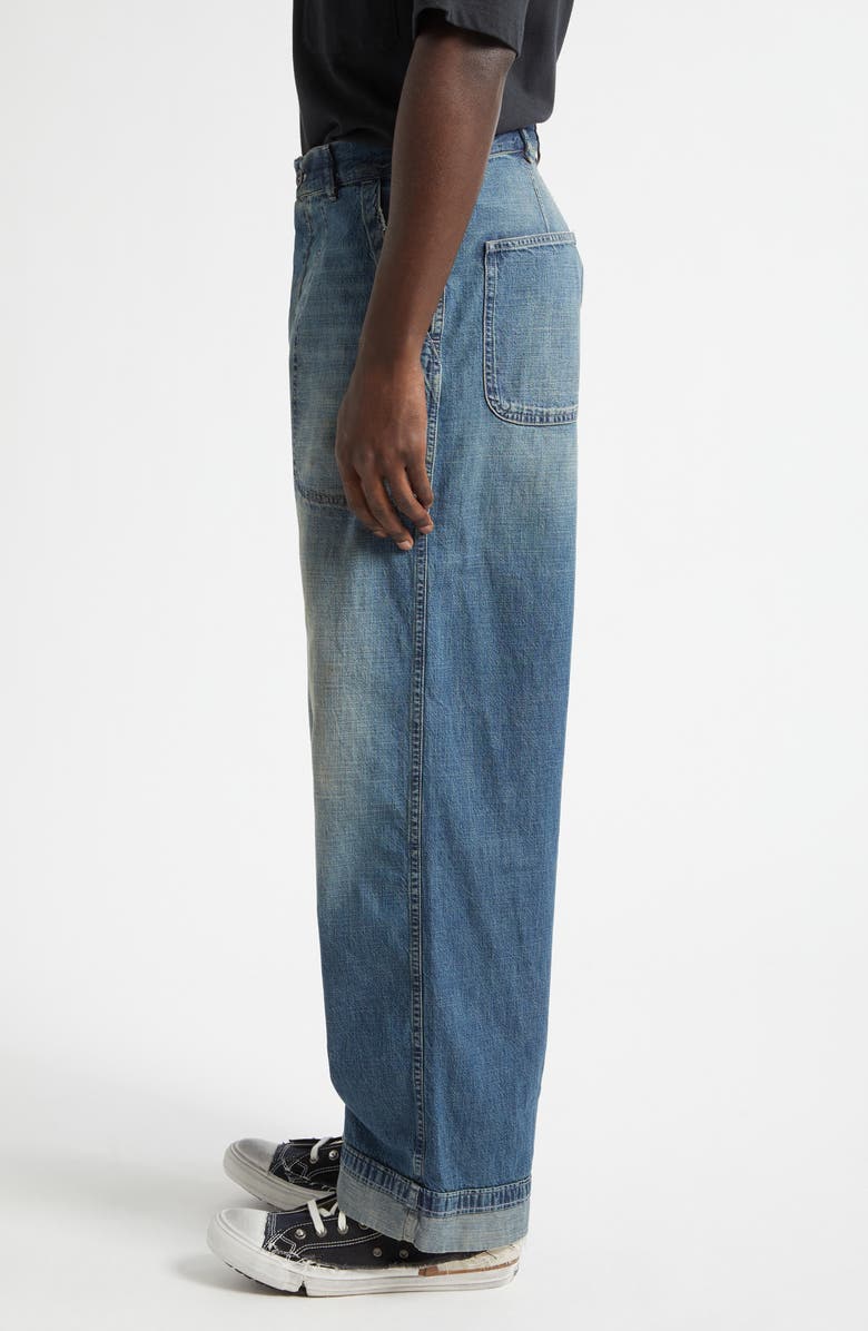 Maison Margiela Wide Leg Jeans, Alternate, color, Washed Blue