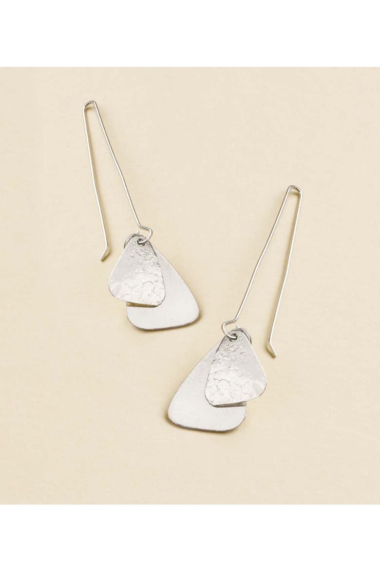Iyla Geometric Threader Earring, Alternate, color, Silver