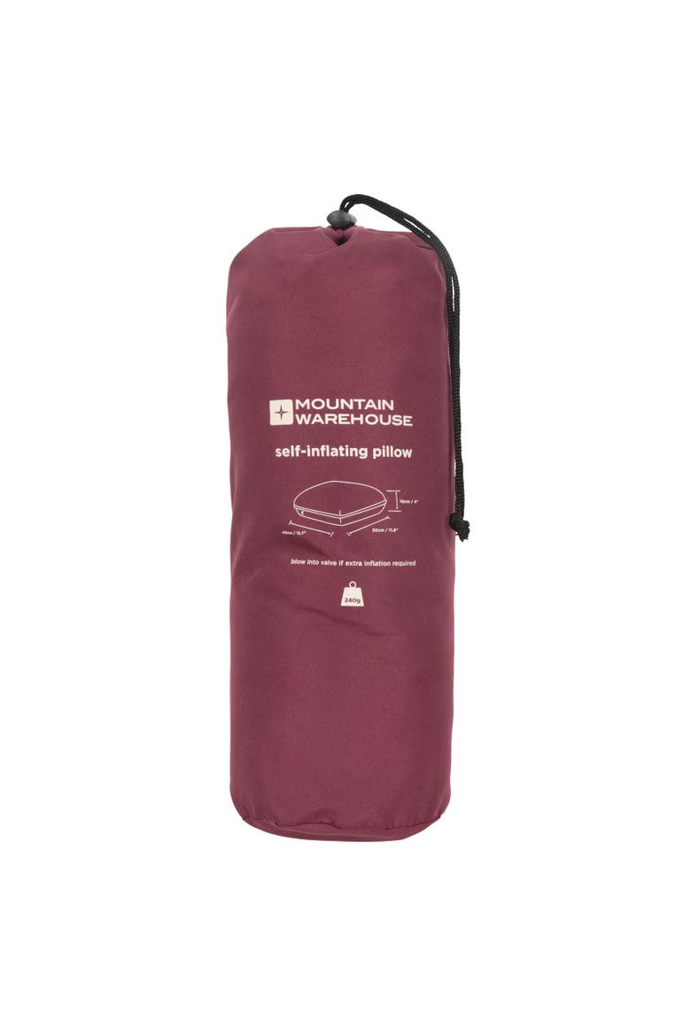 Self-Inflating Pillow, Alternate, color, Dark Red