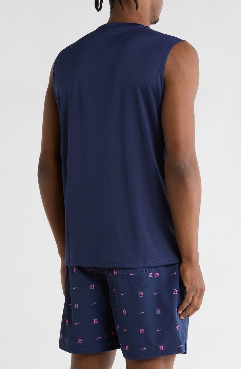 Nike Sleeveless Hydroguard Dri-FIT UPF 50+ Top, Alternate, color, Midnight Navy