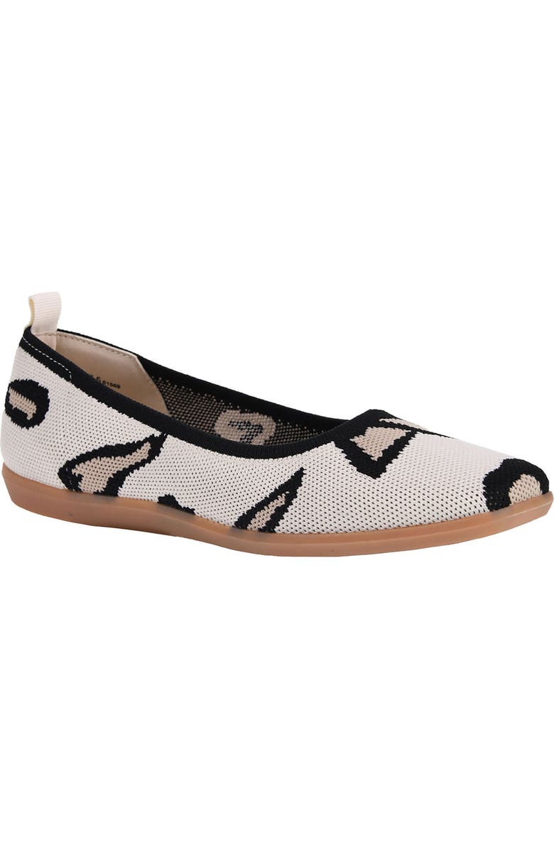 CL BY LAUNDRY Begin Again Leopard Print Knit Flat, Main, color,