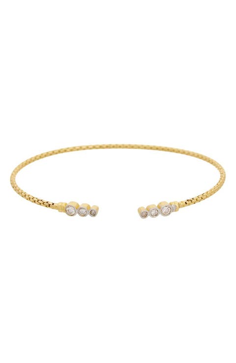 Diamond Mesh Cuff Bangle