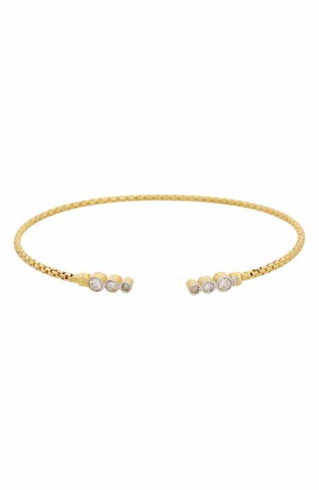 Diamond Mesh Cuff Bangle