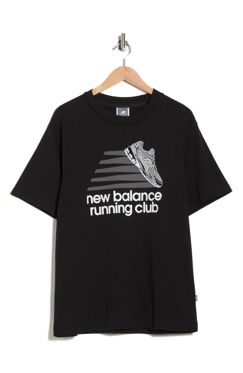 New Balance Athletics Running Club Graphic T-Shirt, Alternate, color, Black