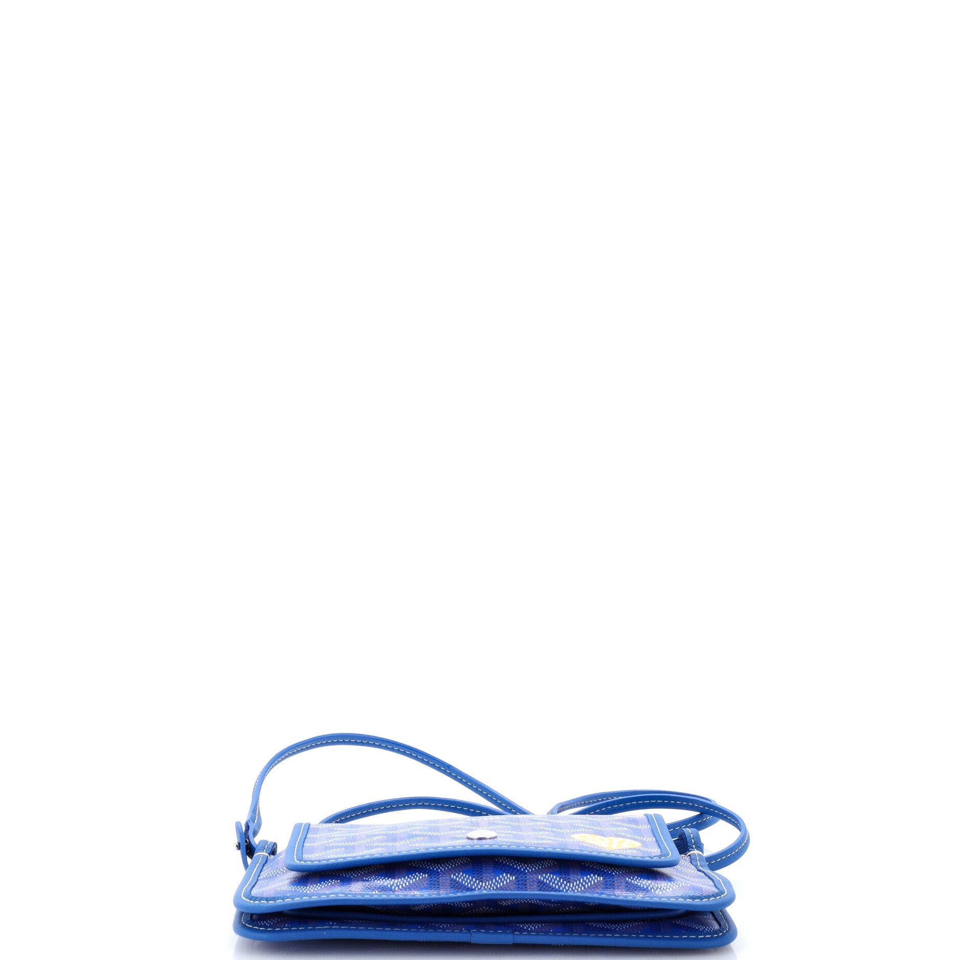 Plumet Clutch Wallet Printed Coated Canvas, Alternate, color, Blue