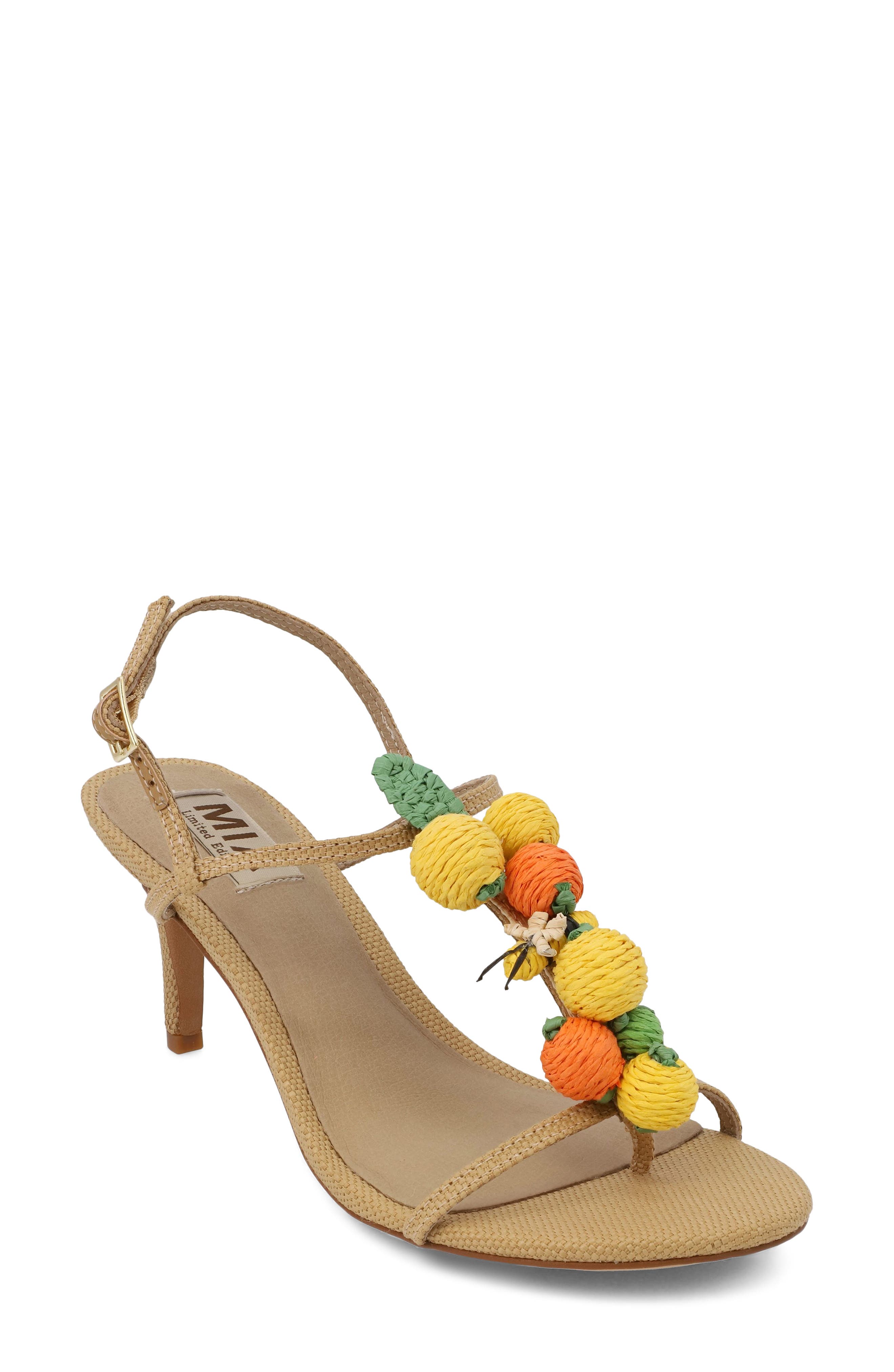 MIA Zabel Slingback Sandal, Main, color, Natural Ra