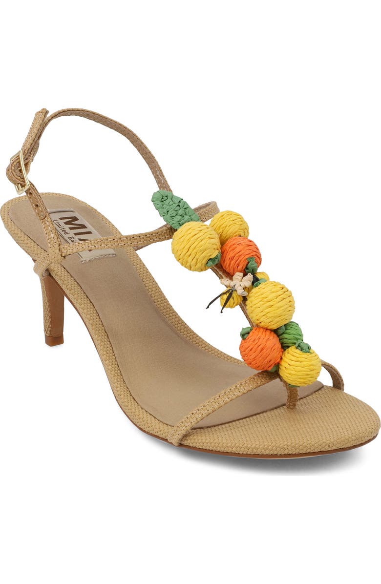 MIA Zabel Slingback Sandal, Main, color, Natural Ra