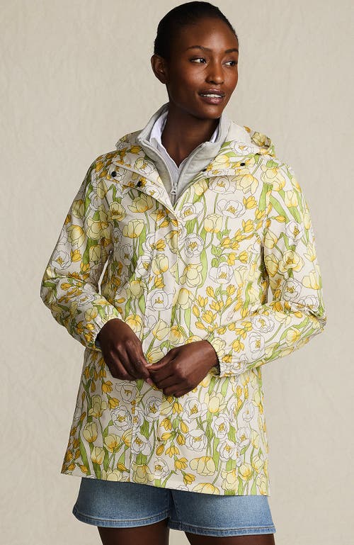 Lands' End Squall Packable Waterproof Raincoat In Burgundy