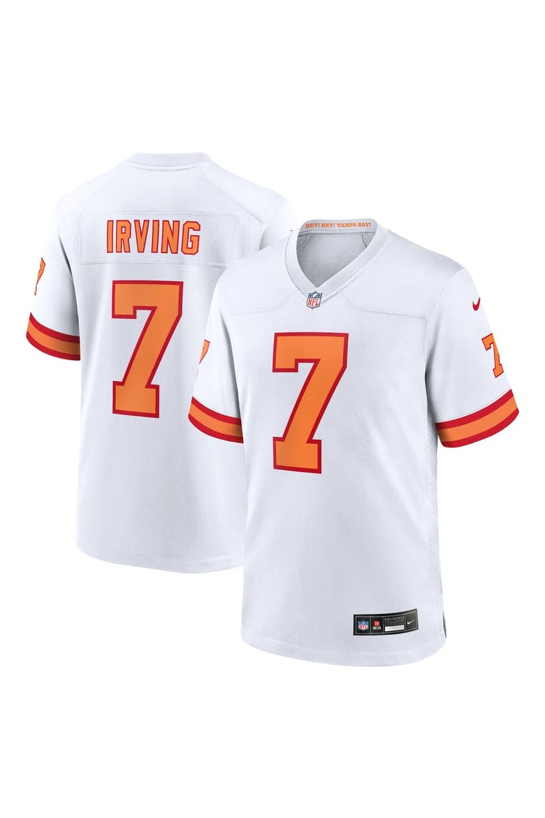 Men's Nike Bucky Irving White '76 Tampa Bay Buccaneers  Game Jersey, Main, color, White
