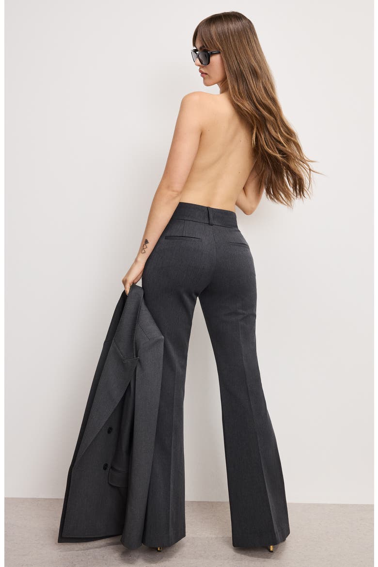 Essential Flare Leg Pants, Alternate, color, DARK HEATHER GRAY