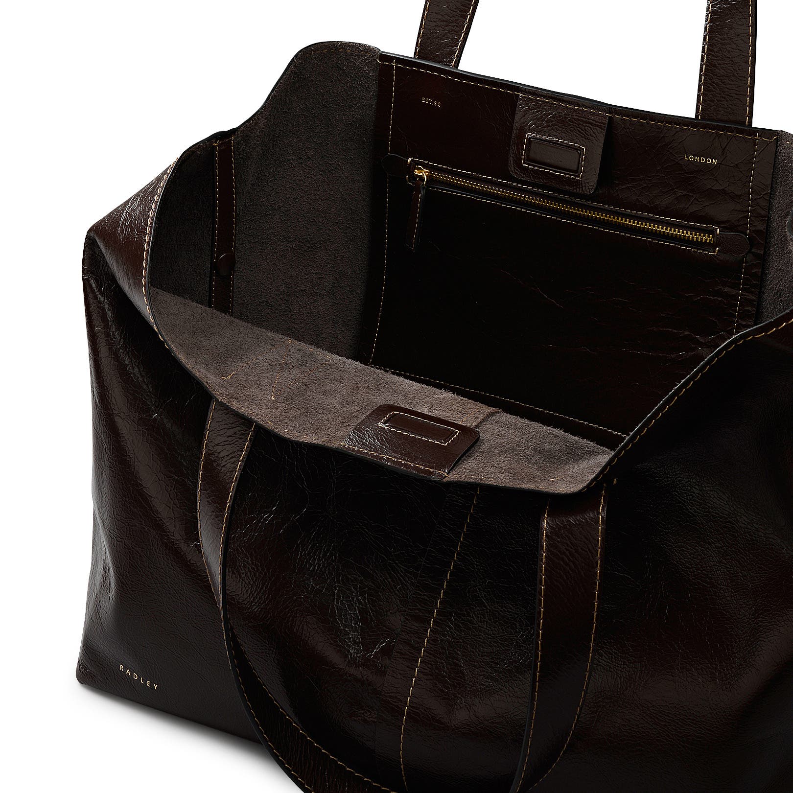 Radley Broadway Market Large Open Top Tote Bag, Alternate, color, Dark Oak