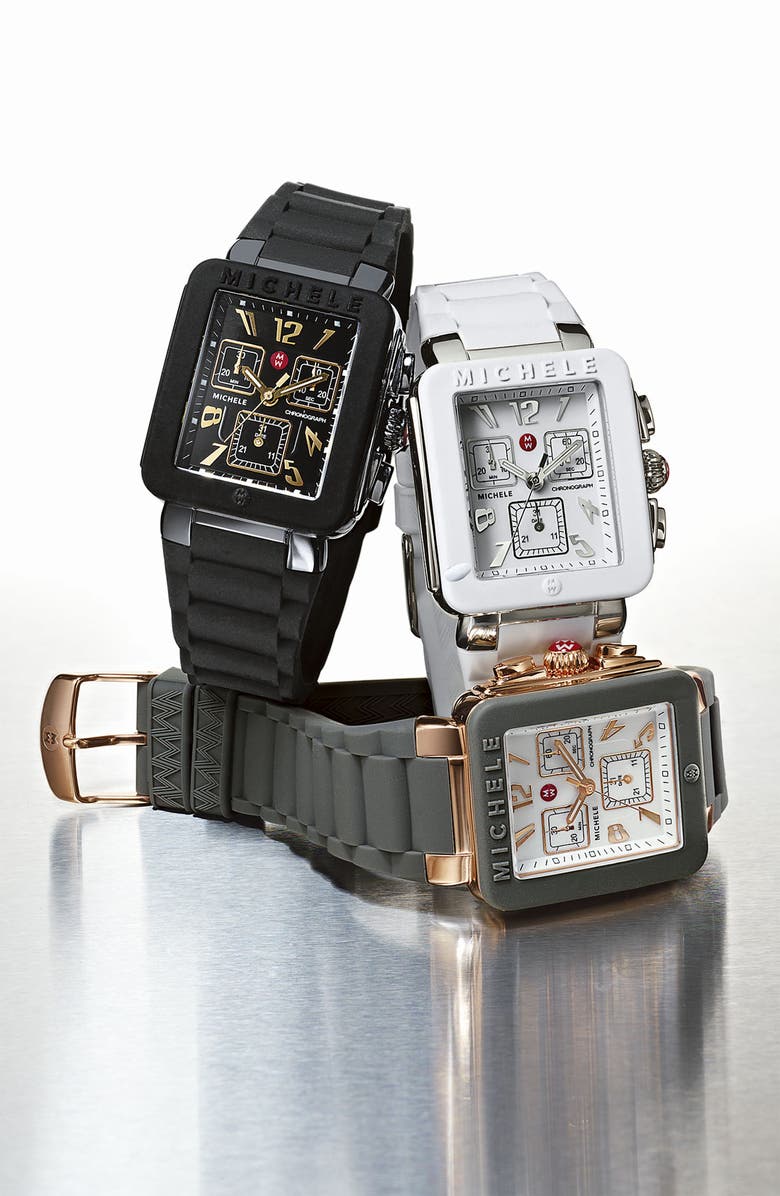 MICHELE 'Park Jelly Bean' Watch, 33mm x 36mm, Alternate, color,