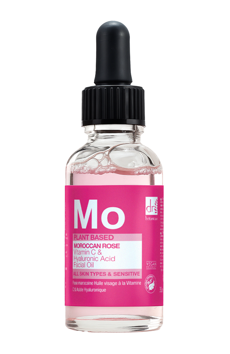 SKINCHEMISTS Moroccan Rose Facial Oil with Hyaluronic Acid & Vitamin C 15ml, Main, color, White